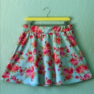 floral circle skirt